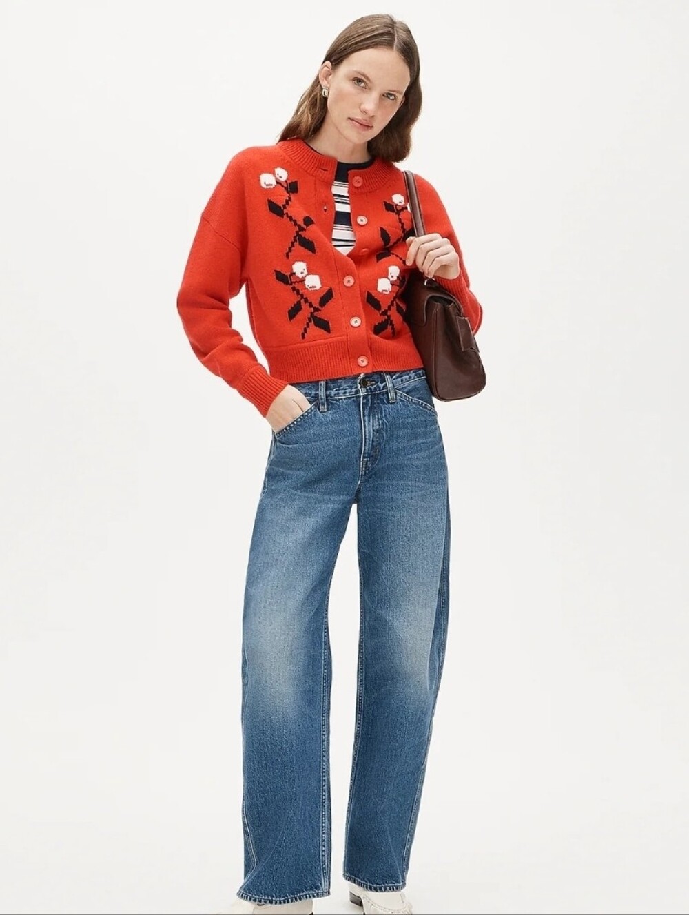 Nwt J. Crew Zoe Barrel Leg Mid Rise Jeans Petite 27